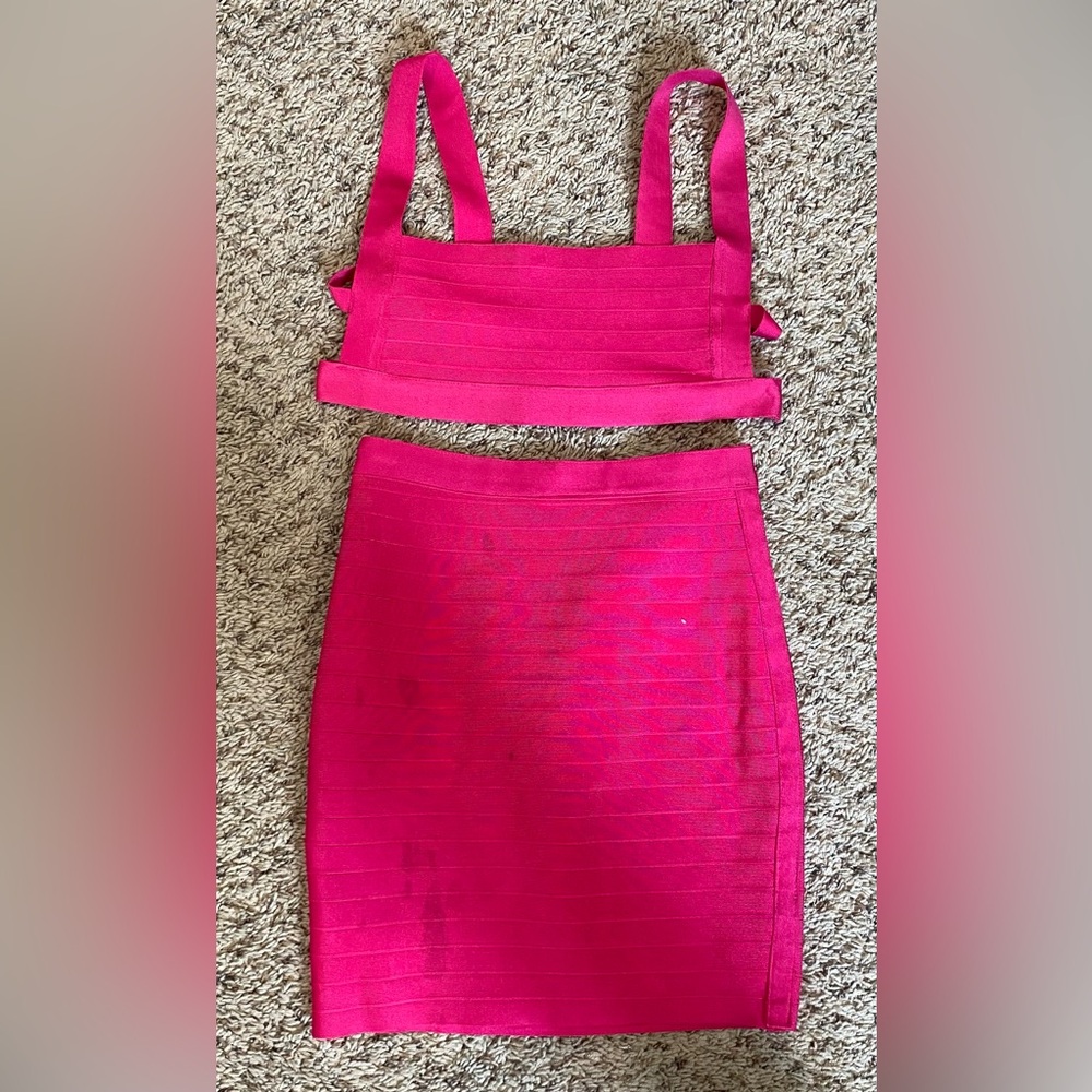 superdown Pink Two-Piece Bandage Set